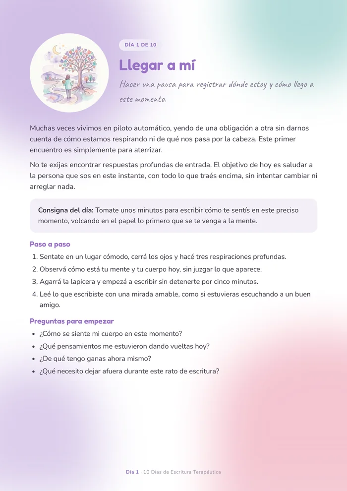 Día de escritura